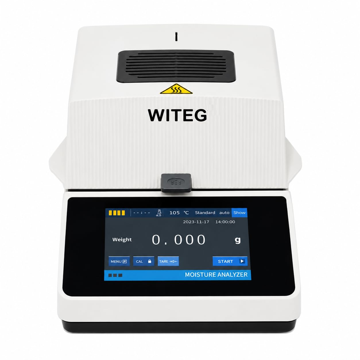 Halogen Moisture Analyzer 110g | Digital Moisture Balance with 7 Inch Touch Screen | Laboratory Moisture Content Analyzer with Halogen Heating System | 0.01% Readability |-image-20