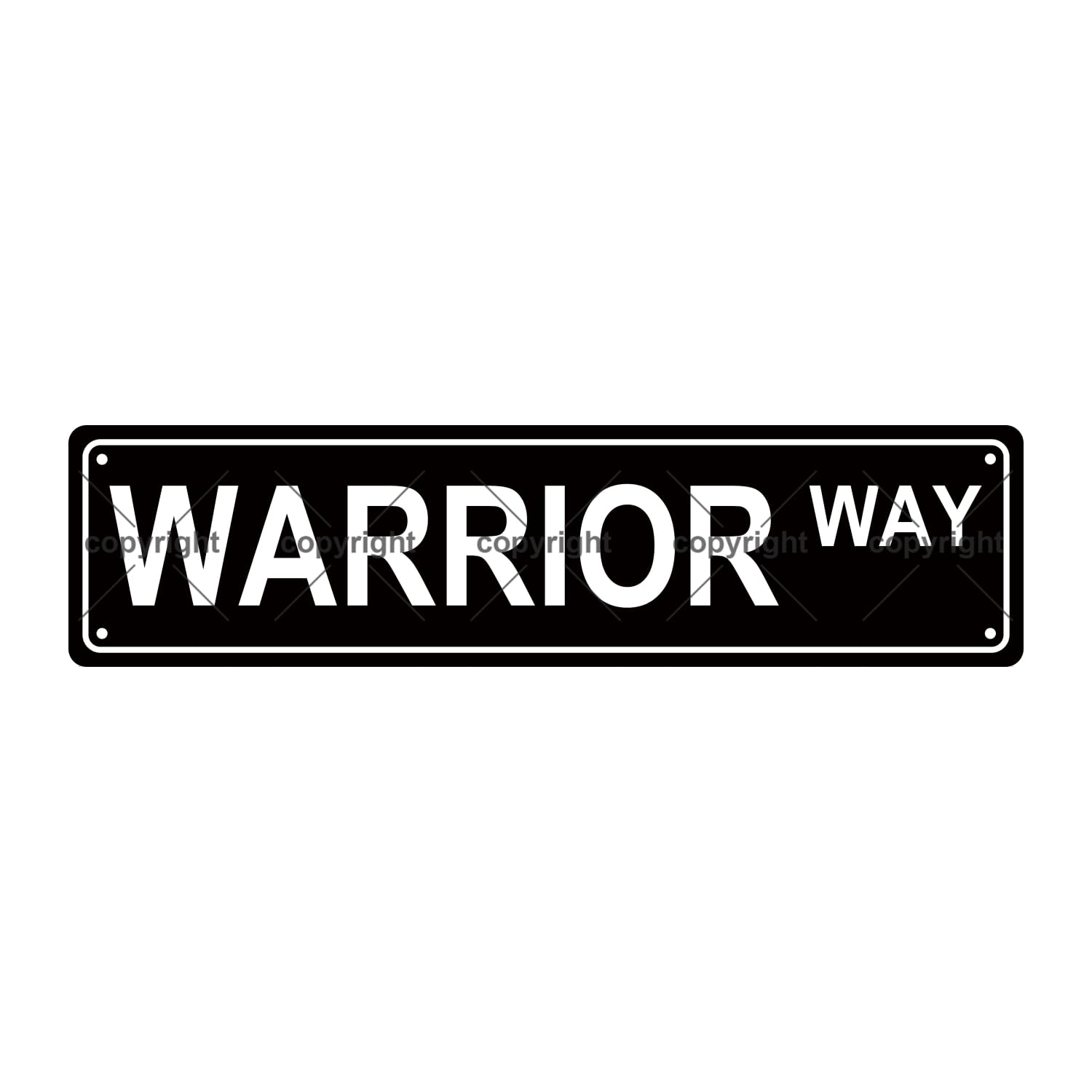 Warrior Way People Metal Tin Street Sign Bar Cafe Garage Cave Home Room Wall Bathroom Farmhouse Garden Porch Patio Decor,4x16 Inch