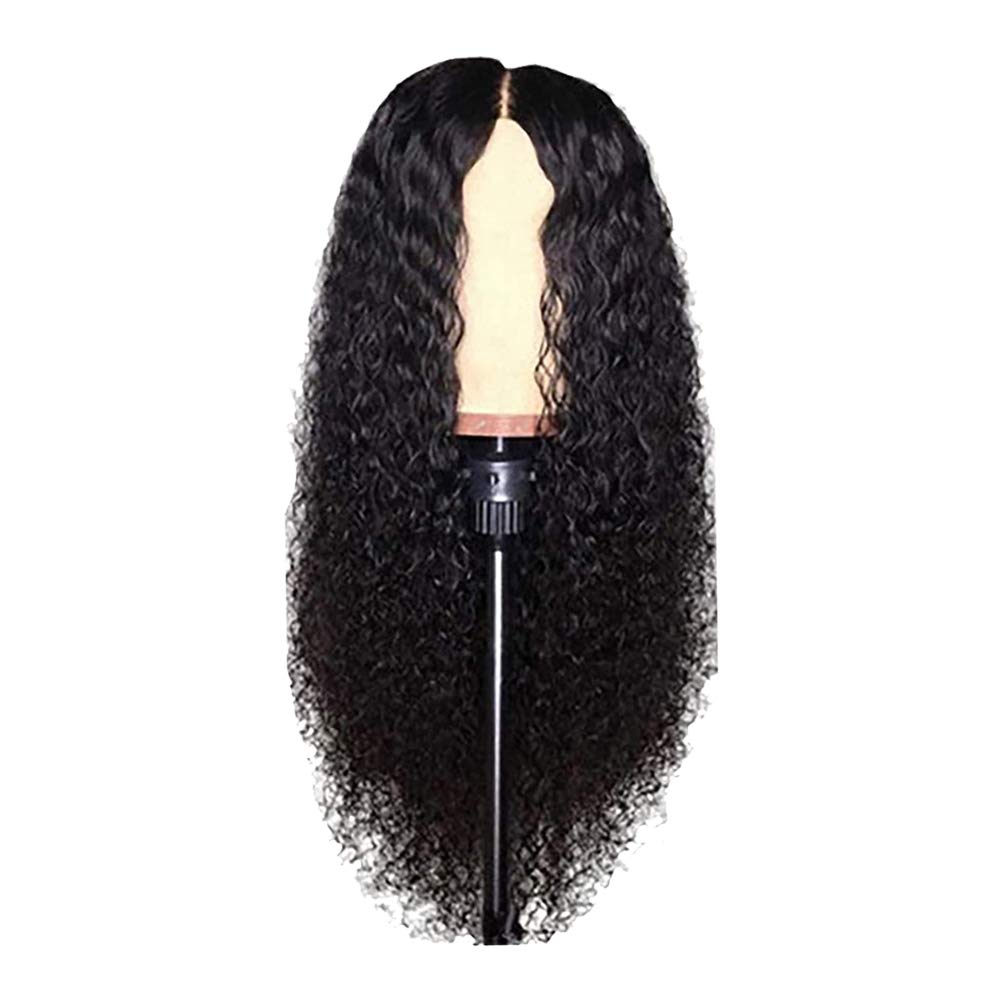 Tianbi 24 Inch Curly Wig, Long Loose Lace Closure Brazilian Curly Front Wigs, Virgin Human Hair, Heat Resistant - Image 2