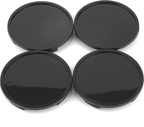 Miniatura 1 de RTrhinoTuning 4 tapas centrales de rueda de 2.99 pulgadas (2.992 in), base negra para accesorios de llantas de automóvil