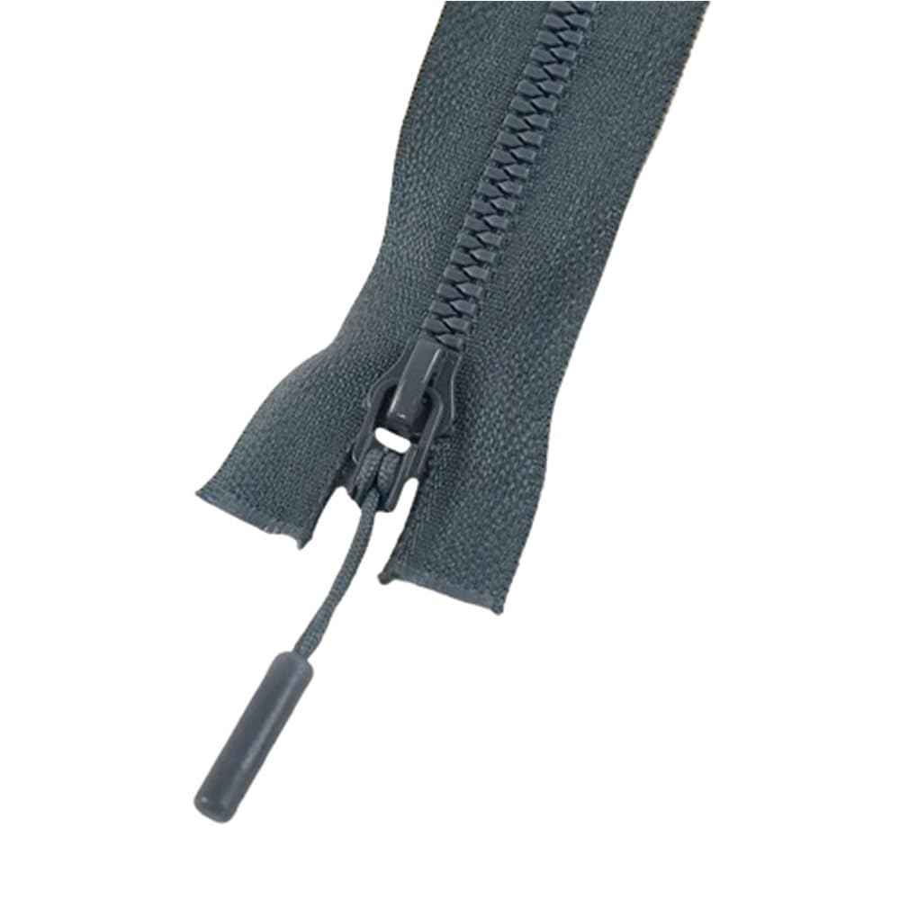 DIY Craft Zipper 2pcs Resin Zippers No.5, Length 15-25cm Close-End/40-80cm Open-End Lightweight for DIY Sewing(Dark Gray,15cm)