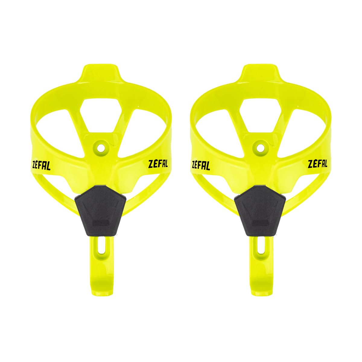 Zefal Pulse A2 Pack – Pack of 2 - Lightweight Bike Bottle Cages – Bike Bottle Holder – Bike/Mountain Bike/Road Bike – Strong and Durable – 26 g Each Bottle Cage – Neon Yellow