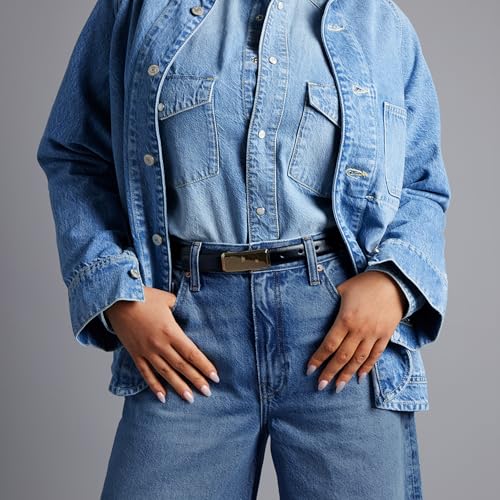 Womens Baggy Barrel Jeans Wide Leg Mid Rise Premium Denim Pants4