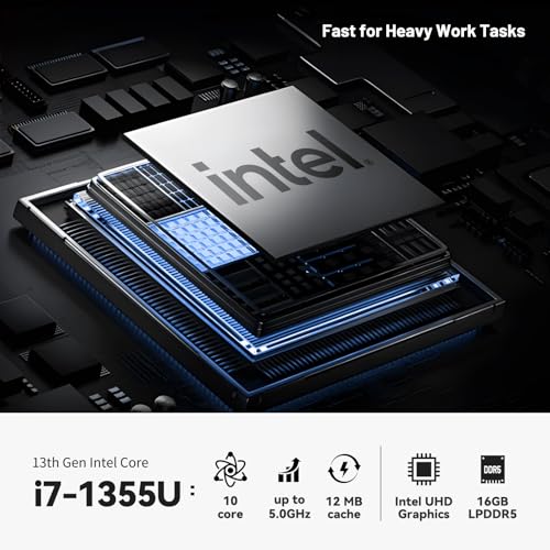 Lenovo IdeaPad Slim 3i Gen 8 Business Laptop, 15.6" FHD Touch Screen, Intel Core i7-1355U, 16GB LPDDR5, 1TB SSD, Windows 11 Home, Rapid Charge, Fingerprint, Full-Function USB-C, Arctic Grey - Image 4