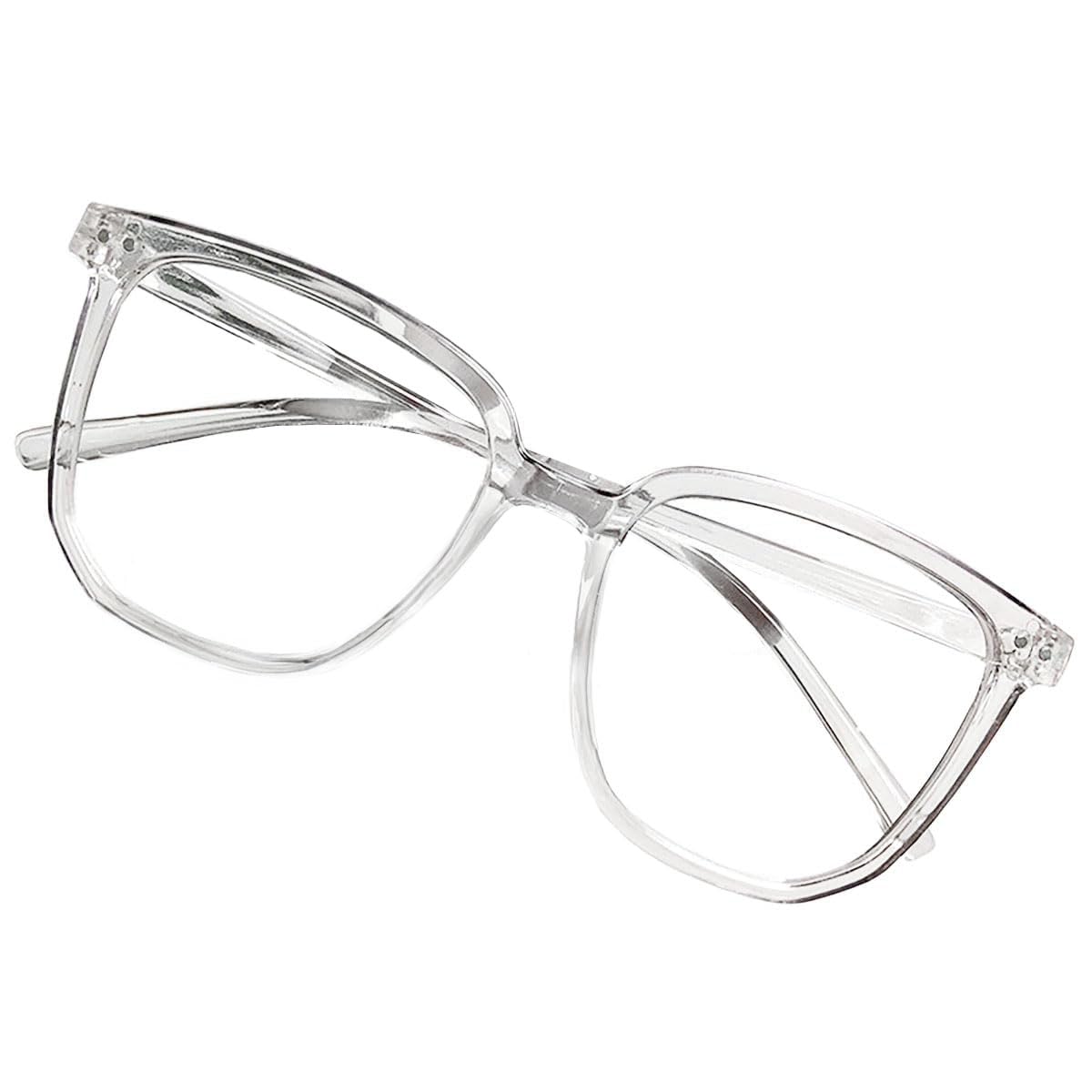 SYGA Women Anti-Blue Light Plain Glasses For Adult Student Glasses (Transparent gray frame) (B0CN4SHKKQ) Amazon Price History, Amazon Price Tracker