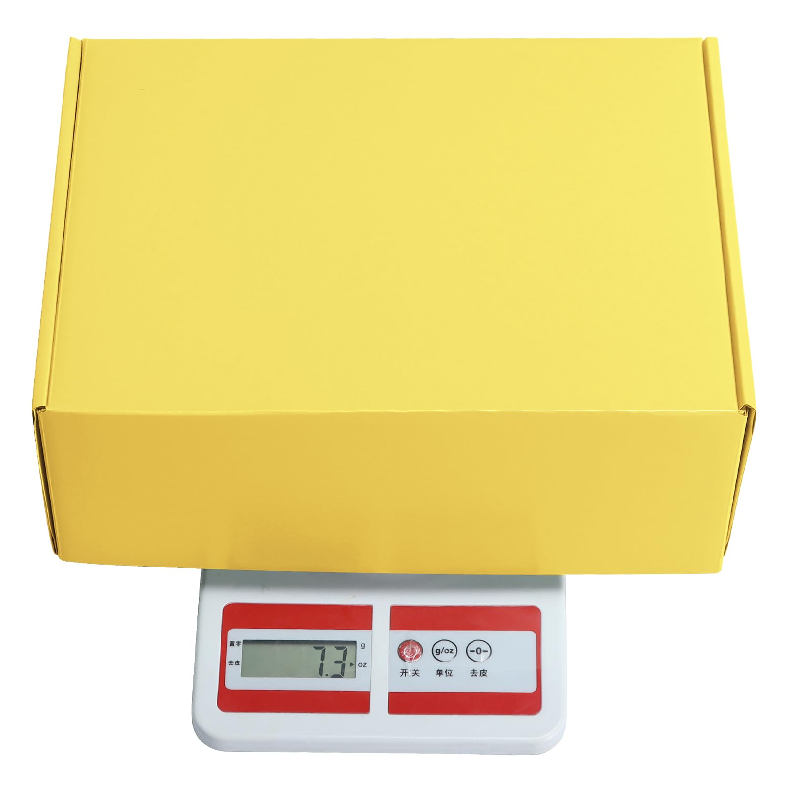 PHAREGE Cajas de envío de regalo de 12 x 9 x 4 pulgadas, paquete de 20 cajas de correo amarillas con pestaña para embalaje de pequeñas empresas, cajas de cartón medianas para envolver regalos