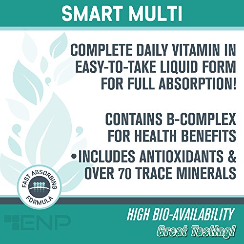 Enp Smart Multi | Liquid Multivitamin For Adults | Multivitamin For Women & Men | Contains Vitamin E, Vitamin A, Vitamin D2, Vitamin C And Zinc | Vegan Friendly #TOP4
