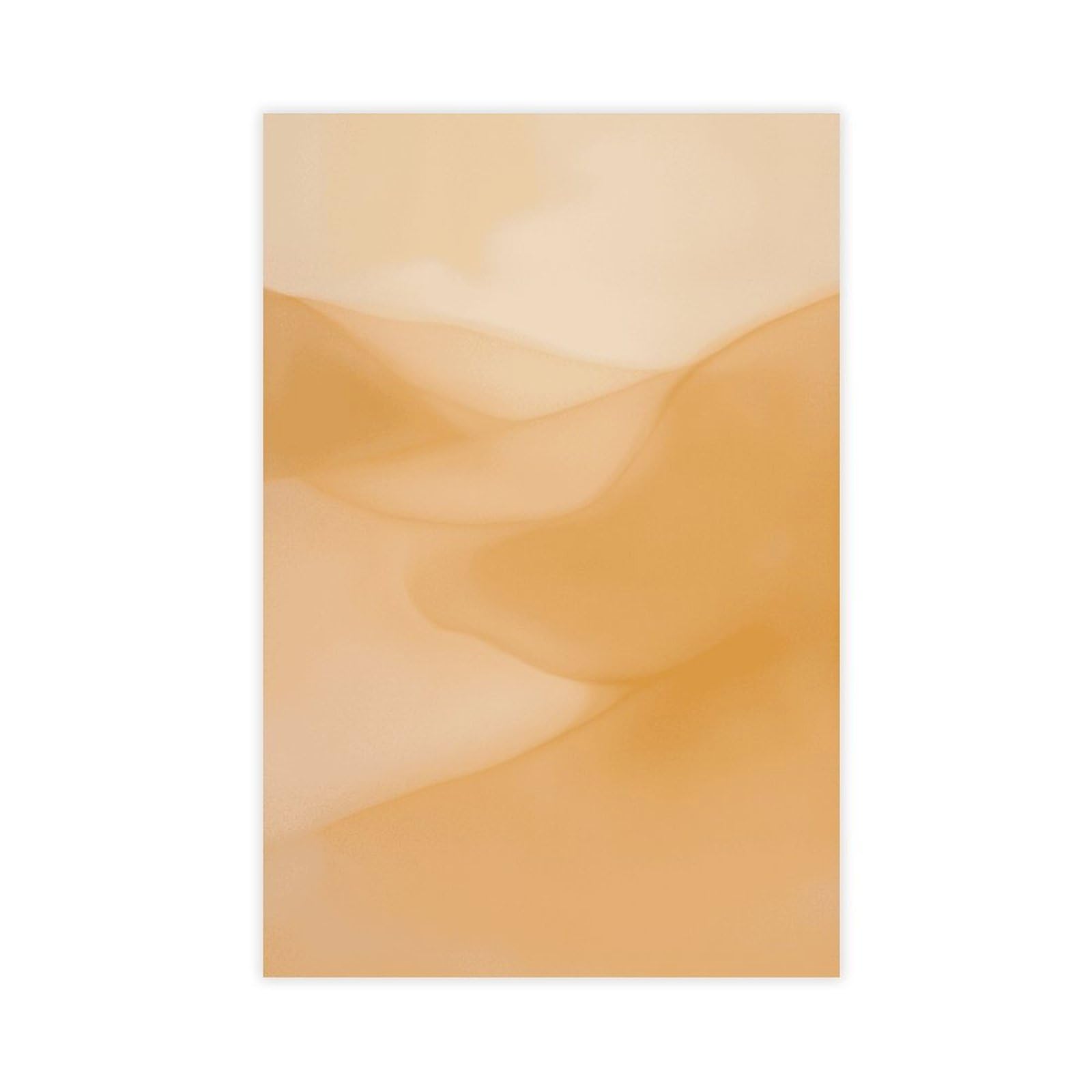 Zguols Warm Peach Abstract And Minimalist Poster 0 Canvas Poster Bedroom Decor Sports Landscape Office Room Decor Gift Unframed Print 16" L X 24" W
