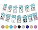 Whaline 1st Birthday Baby Photo Banner for Newborn to 12 Months, Monthly Milestone Photograph Bunting Garland, First Birthday Celebration Decoration (Blue)