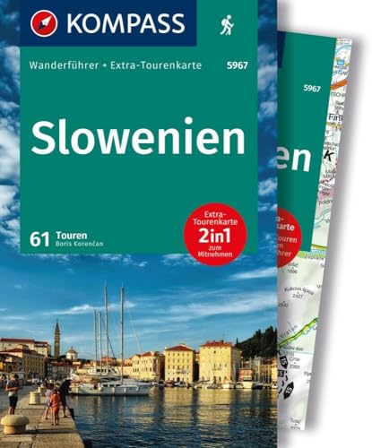 KOMPASS Wanderführer Slowenien, 61 Touren mit Extra-Tourenkarte: GPS-Daten zum Download