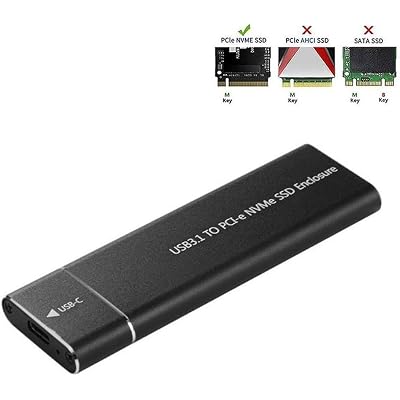 Lunatic 1852 Usb 3.1 Type C To Pci-e Express Nvme Ssd Hard Disk Box Supported Disk Size:30/42/60/80mm +Type-C to USB3.0 Connection Cable (This product only supports nvme SSDs)
