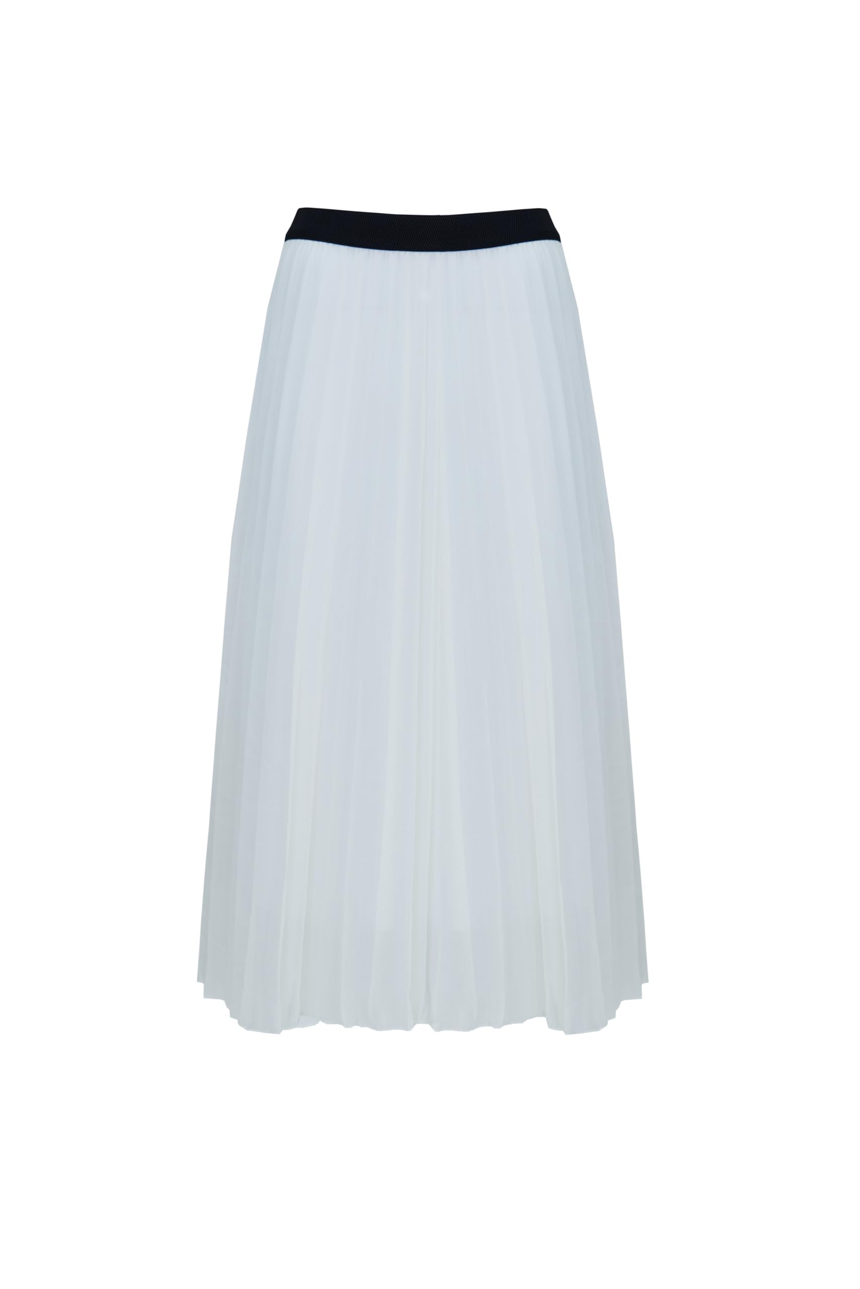 Jupe à Plis Valentino Occasion - Taille 38, Noir, Style Décontracté