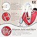 EZ Assistive Universal Full Body Patient Lift Sling with Commode Opening for Patient Toilet/Lift/Turning/Transfer, Lift Sling with Mesh Fabric for Bedridden,Elderly to Bathing (Red, Large)
