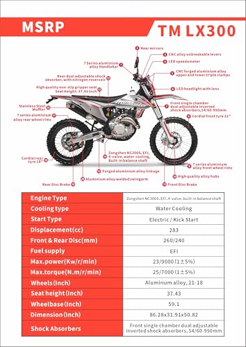 Trailmaster JHL Pro-Series LX300 Dual Sport