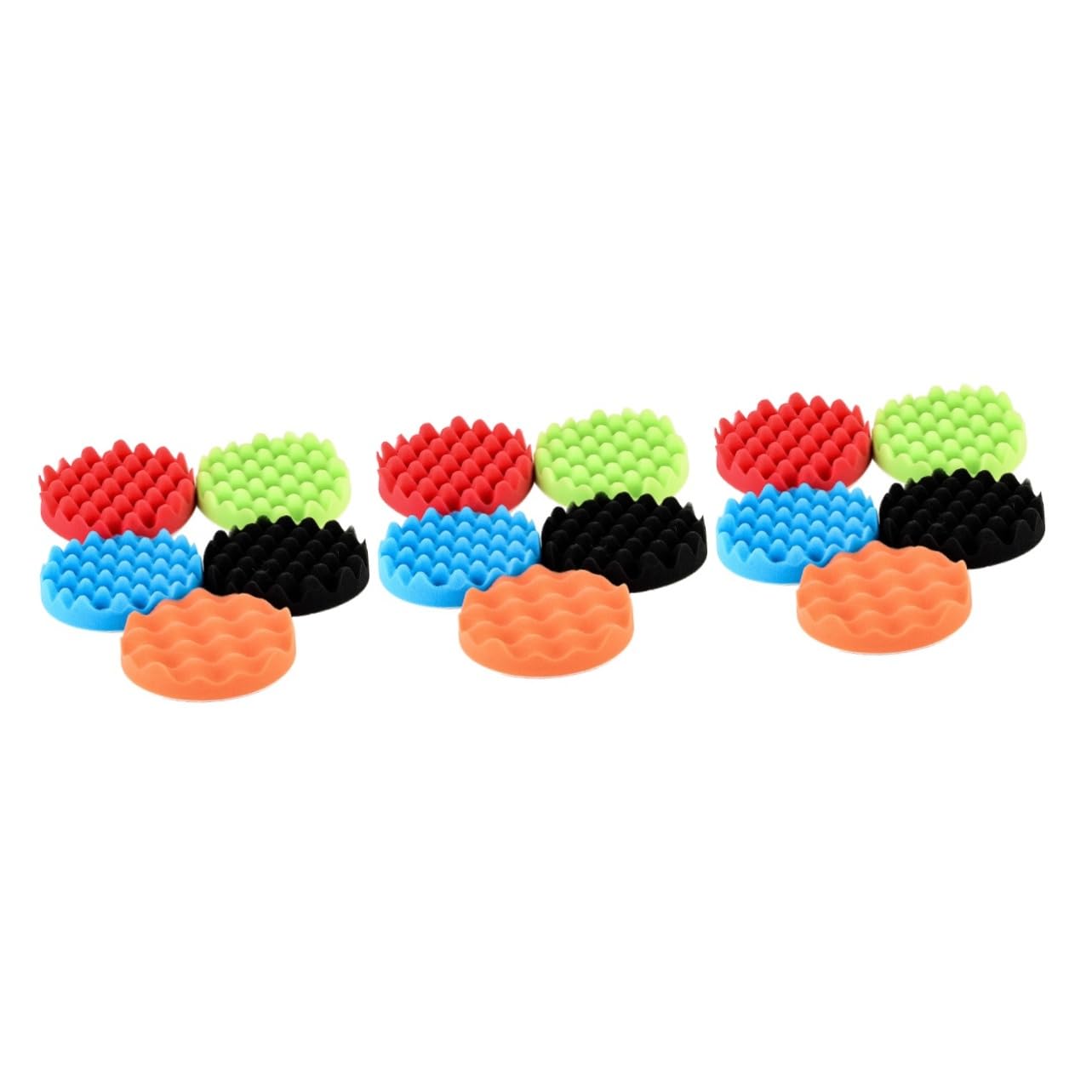 15piezas Kit De Almohadillas De Pulido Para Coche Esponjas De Fieltro Para Abrillantar y Sellar Pintura Automotriz Para Detalle y Acabado De Superficies