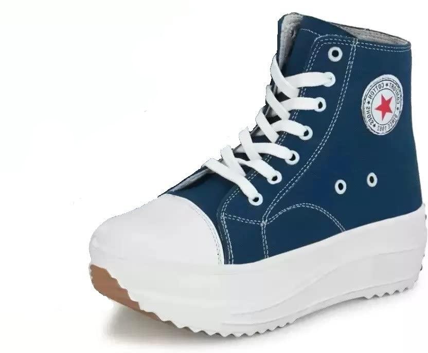 Onbeat Stylish Canvas Boots for Women (Blue, Numeric_3) (B0BPSVS3R5) Amazon Price History, Amazon Price Tracker