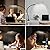 YOUKOYI LED Desk Lamp with Clamp,10W Swing Arm Clamp Lamp, 5 Brightness Levels & 4 Color Modes, Gooseneck Lamps Touch Control, Architect Desk Lamp for Home Office, Reading, Work(Black)