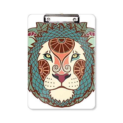 Porte-bloc A4 Lion en bois robuste pour l'organisation de bureau au quotidien