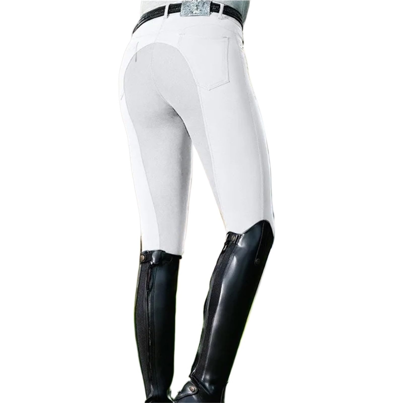 Pantaloni da Equitazione Donna, Elastici, Traspiranti, Sportivi, Leggings a Seduta Intera, for Corse di Cavalli per Donna
