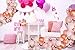 Vivuzono Balloon Garland Kit 142 Pcs Assorted Rose Gold Pink Party Decoration Birthday Supplies Baby Shower Bridal Cofetti White Balloons