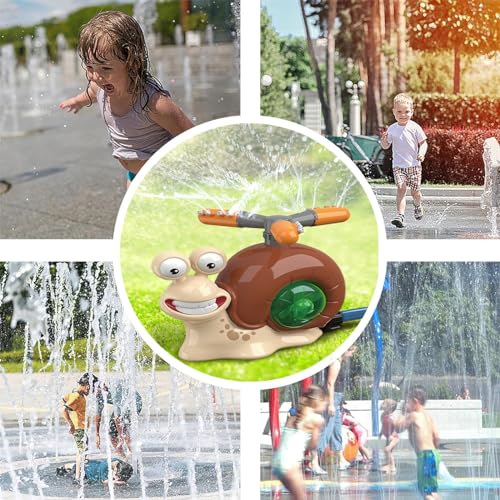 image for FORLUCIX Sprinklers for Yard Kids,Snail Sprinkler for Kids with 360°R