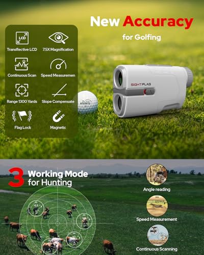SIGHTFLAG 1300-Yard Golf Rangefinder