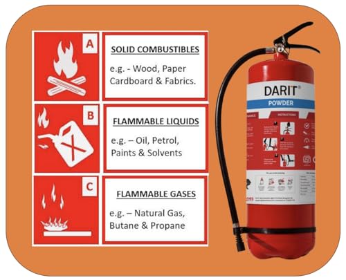 Image of DARIT ABC 50% Dry Powder Fire Extinguishers 6kg