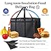 Bodaon 3-Pack Insulated Food Delivery Bag, XXXL Pizza Cooler Bags, Rideshare Delivery Bag, Thermal Cold/Hot Styrofoam Carrier for Catering/Shopping/Travel/Car, Warmer/Frozen