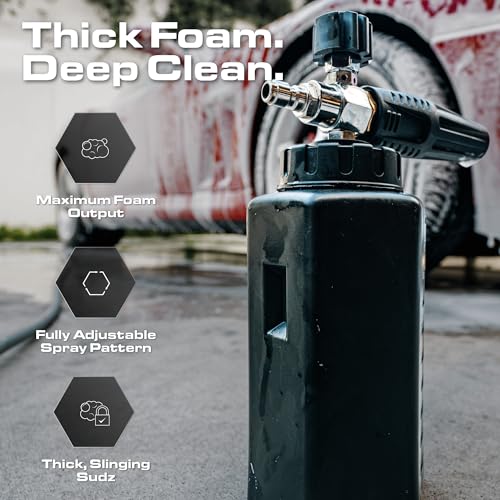 Foam Cannon PRO for Pressure Washers, 1/4" Quick Connect, Thick - Image 3
