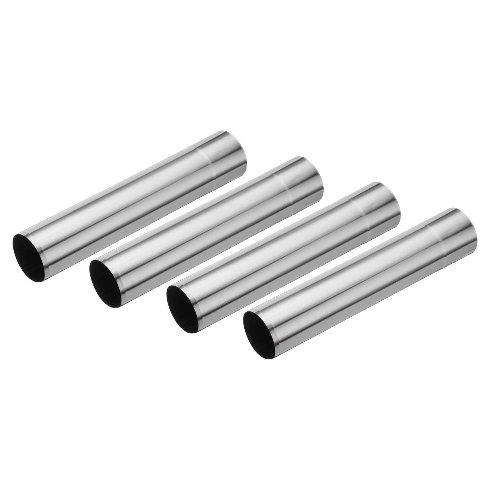 PATIKIL 6x30cm Stove Pipe, 4Pcs Stainless Steel Thickened Lengthen Straight Tent Stove Chimney Pipe Flue Extension for Camping Stove Vent Water Heater Smoke Exhaust โ image 1
