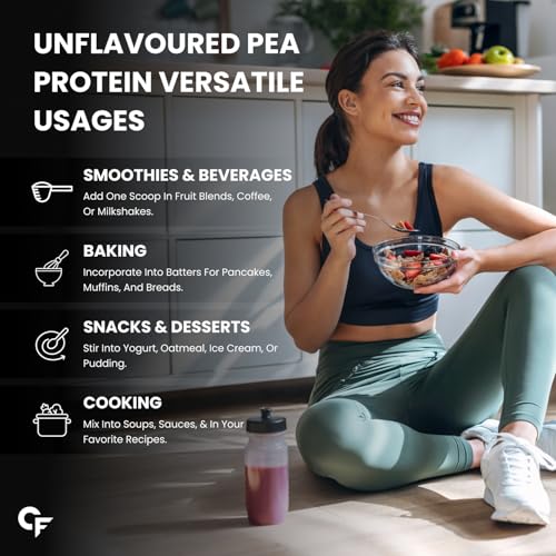 Image of Carbamide Forte Pea Protein Isolate 30G Per Serving | Vegan Plant Protein Powder Isolate With 4.8G BCAA | 100% Pure Unflavoured Plant Pea Protein Powder - 500G (Pack Of 3), 1500 Grams, 30 Grams
