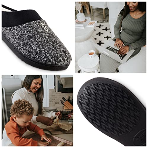 isotoner womens Memory Foam Heather Knit Jessie Hoodback Eco Comfort Slip-on3