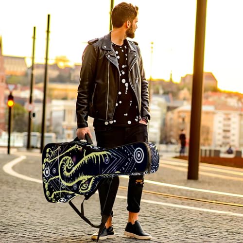 Housse de guitare en tissu Oxford épais rembourré avec boucle de suspension et sangle de cou Motif éléphant abstrait 101,6 cm, Multicolore., 42.9×16.9×4.7 in, Sac de transport tendance pour guitare - Les Beatles, Paul McCartney, John Lennon, RIngo Starr, George Harrison Housse de guitare en tissu Oxford épais rembourré avec boucle de suspension et sangle de cou Motif éléphant abstrait 101,6 cm, Multicolore., 42.9x16.9x4.7 in, Sac de transport tendance pour guitare – Image 7