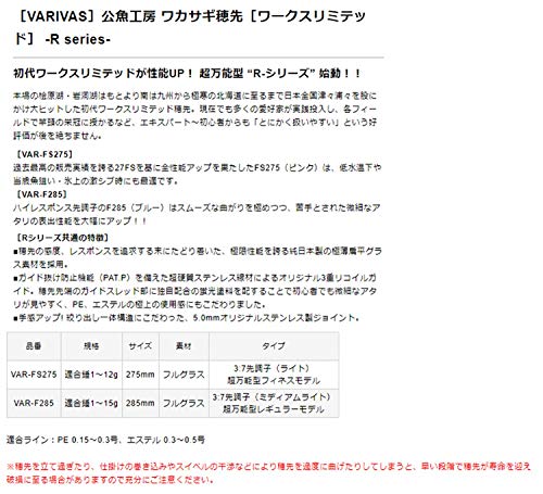 VARIVAS(バリバス) 公魚工房 ワカサギ穂先 ワークスリミテッド VAR-F285 3枚目