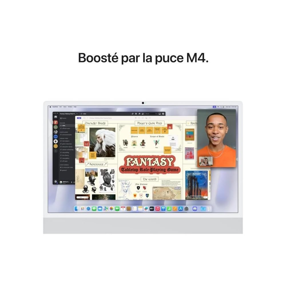 Apple iMac komputer stacjonarny typu wszystko w jednym z chipem M4, 10-rdzeniowym procesorem i 10-rdzeniowym GPU: 24-calowy wyświetlacz Retina, 16 GB ujednoliconej pamięci, 512 GB pamięci SSD, zielony