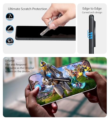 Image of KAPAVER GT Series Clear Tempered Glass Screen Guard Protector for OnePlus 12R (Glass with EasyDO Applicator)- 2 Pack