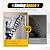 12-Step Wall Mounted Ladder Attic Ladder Pull Down System, Retractable Ladder Loft Ladder with Armrests Handle, Loft Stairs Folding Stairs for Attics Garages Basements, Capacity 880 lbs (Black)
