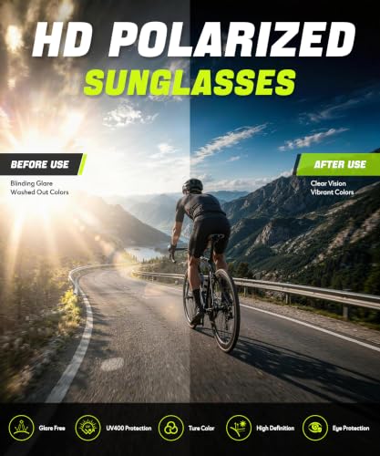 OUKEMAX Polarized Sports Sunglasses, 3-Pack - image 6