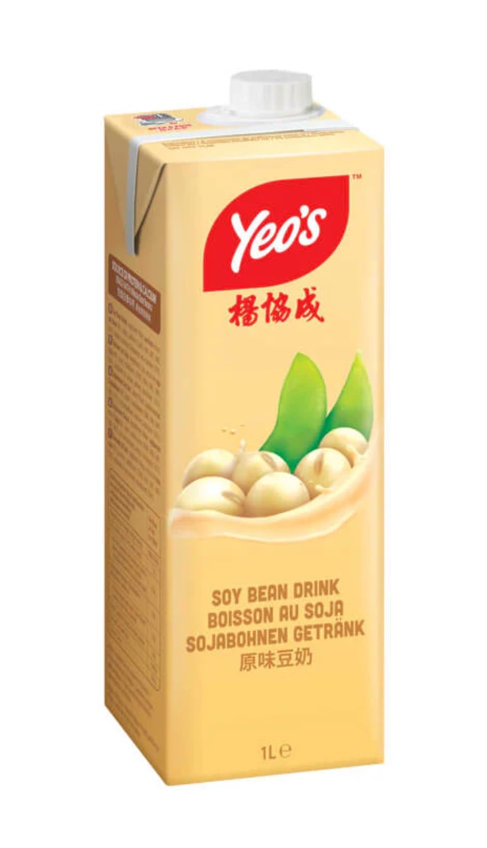 Boisson au Soja et au Soja Noir YEO'S 1L/Brique - Offres de 3, 6, 12 et 24 Briques - Livraison Gratuite France (3 briques, au soja)
