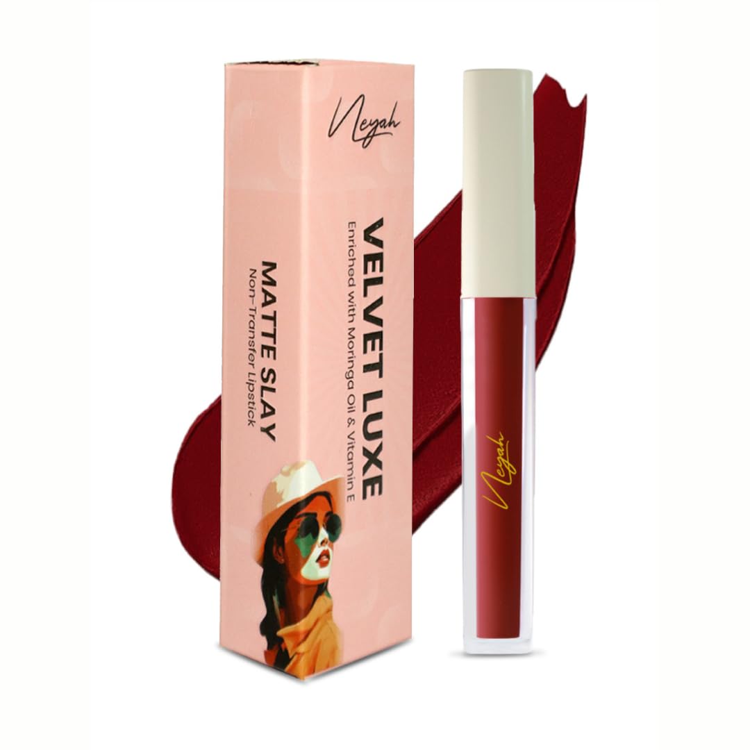 Neyah Velvet Luxe Non-Transfer Lipstick – Enriched with Moringa Oil & Vitamin E (124 RAVISH)-picture-13