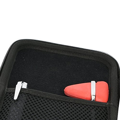 Khanka Hard Travel Case Replacement for 3M Littmann Classic III Stethoscope - Extra Room for Taylor Percussion Reflex Hammer and Reusable LED Penlight (Full Black)