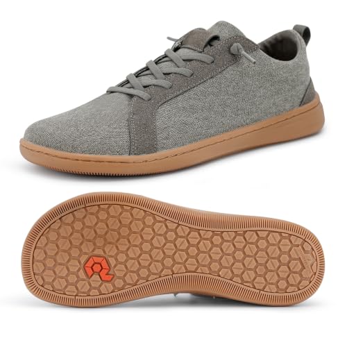 Image of Men's Barefoot Wide Toe Box Shoes - Minimalist Barefoot Shoes with Zero Drop Sole Extra Wide Slip on Walking Shoes for Men