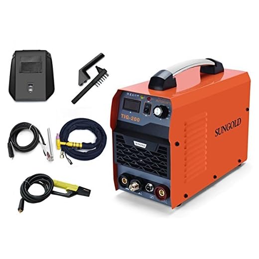 SUNGOLDPOWER 200Amp TIG ARC MMA Stick IGBT DC Inverter Welder System Digital LED Display Welding Machine 110V and 220V With HF Start Complete Package