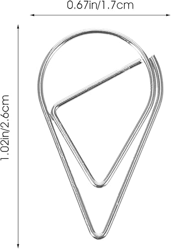 Miniatura 8 de STOBOK 40 clips de papel grandes, clips de metal para marcapáginas, planificador de libros, precioso accesorio de escritorio, accesorios de la