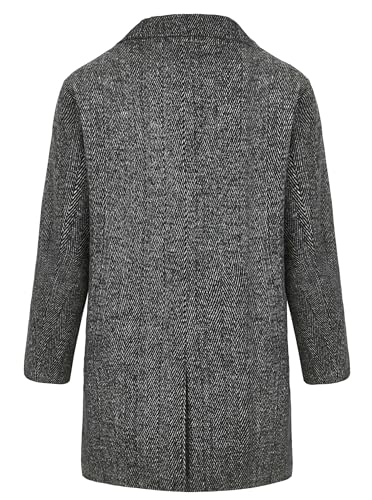 WULFUL Boys Wool Coat Single Breasted Trench Coat Winter Pea Coat2