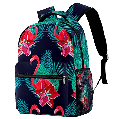 Sac à dos tropical flamant rose idéal pour les sorties et le campus