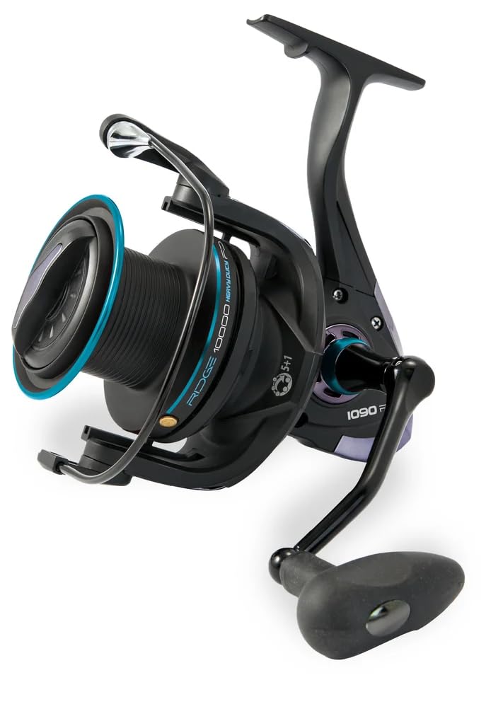 Mulinello da Surfcasting Fishing Ferrari RIDGE 10000 | 18KG Drag | 5+1 Cuscinetti | Doppia Bobina