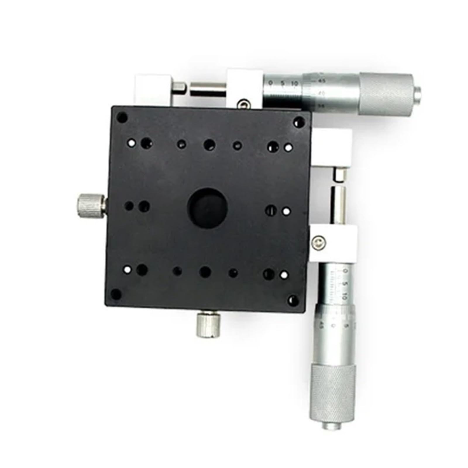 IGNVXMGKP Station Manual XY Axis 80x80mm, Trimming Displacement Platform Linear Stage Sliding Table Cross Rail
