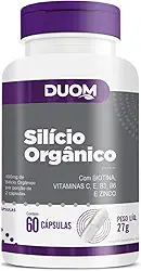 Silício Orgânico Biotina Vitaminas C E B3 B6 ZINCO 60cp Duom