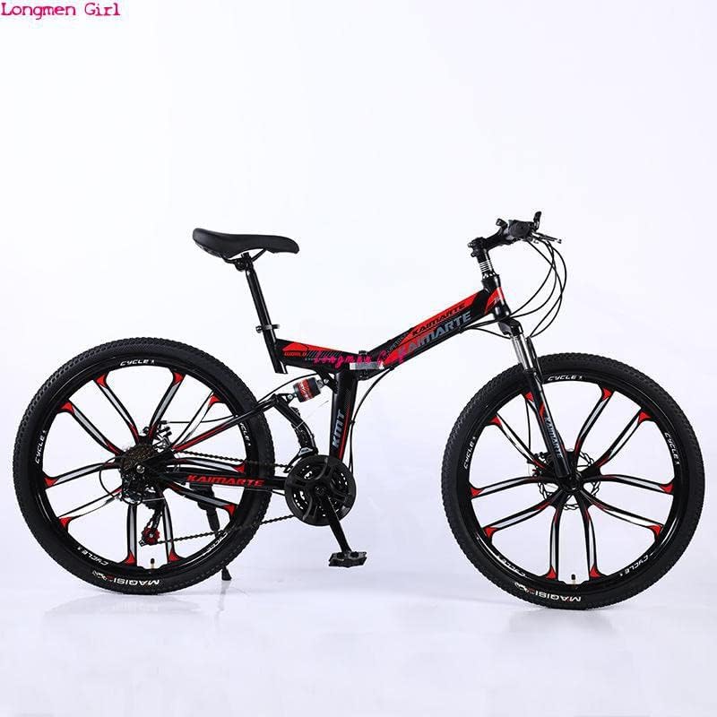 Adults Road s Racing Bicycle Foldable Bicycle Mountain for Men and Women 26/24 Inch Steel 21/24/27 Speed Bicycles